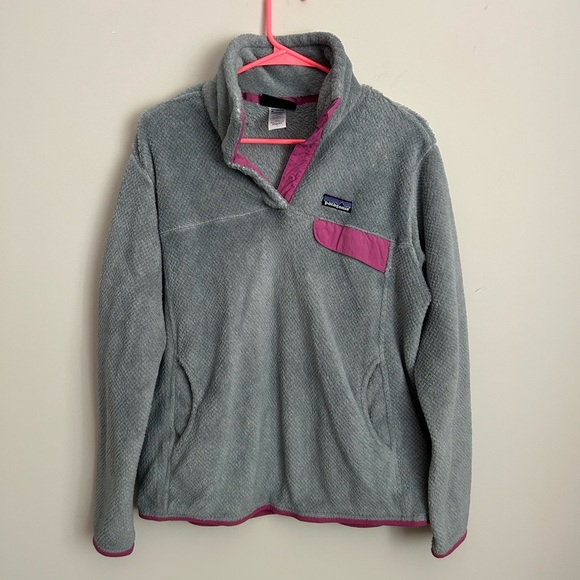 Patagonia Snap-T Grey Fleece Pullover Size Large - Picture 1 of 6